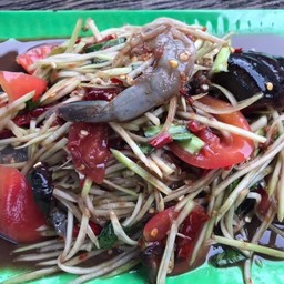 ตำกุ้งสด