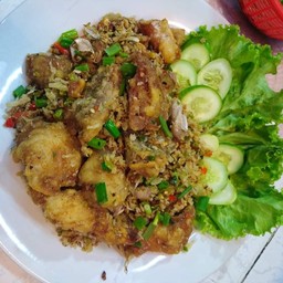 เนื้อปลากะพงคั่วพริกเกลือ