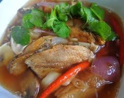 ต้มโคล้งปลาสลิดทอด