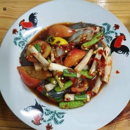 ตําไหลบัวกุ้งสด