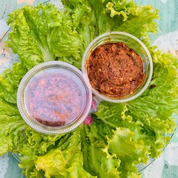 นำ้พริกปลาร้าผัดสมุนไพร