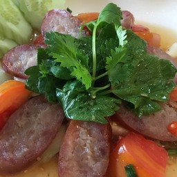 ยำกุนเชียงสด(ไทยสไตล์)