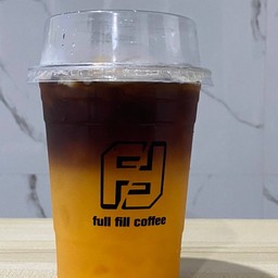Orange black coffee