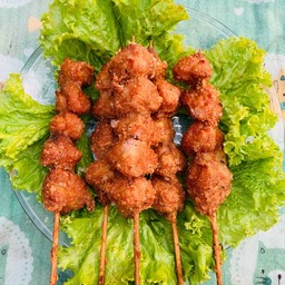 ตูดไก่เสียบไม้ทอด