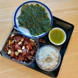 ทูน่าดองโชยุ พร้อมเครื่องเคียง