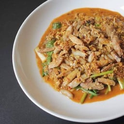 เนื้อปูม้าผัดผงกระหรี่