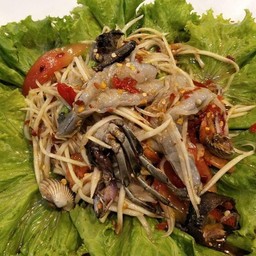 ตำหอยแครงกุ้งสดปูปลาร้า
