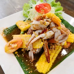 ตำข้าวโพดปูม้าไทย