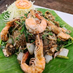 กุ้งอบวุ้นเส้น