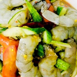 ตำแตงกุ้งสด