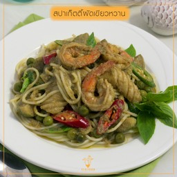 สปาเก็ตตี้ผัดเขียวหวาน