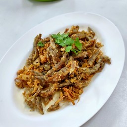 ปลารากกล้วยทอดกระเทียม