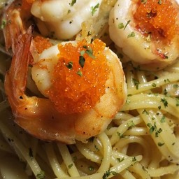 สปาเก็ตตี้ไวน์ขาว กุ้ง