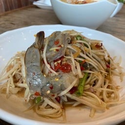 ตำปูปลาร้ากุ้งสด