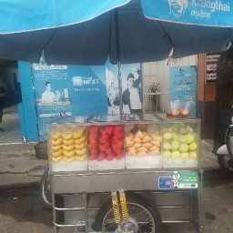 ผลไม้หน้าธ.กรุงไทย ร.ร วัดสระทอง