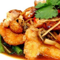 เนื้อปลากะพงน้ำแดง