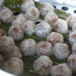 สาคูไส้ถั่ว  ร้านน้องนโม  สูตรเข้มข้น