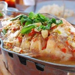 ปลาทับทิมนึ่งมะนาว