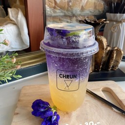 อัญชันน้ำผึ้งมะนาวโซดา