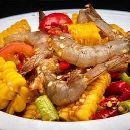 ตำข้าวโพด ปลาร้า กุ้งสด