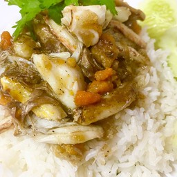 ข้าวปู+ไข่ปูกระเทียม