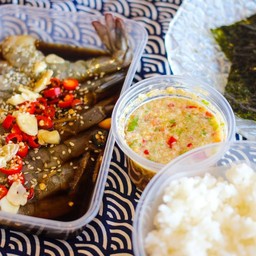 ชุดกุ้งดองซีอิ๋วซอสยูสึ