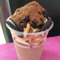 โอวัลตินภูเขาไฟปังเย็น(แก้วถัง)ท็อปิ้งฟรี 2 อย่าง