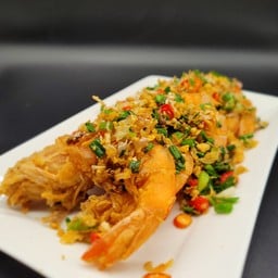 กุ้งคั่วพริกเกลือ