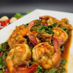 ผัดพริกแกงกุ้ง