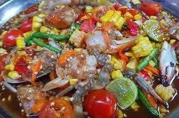 ข้าวโพดปลาร้าปูม้า
