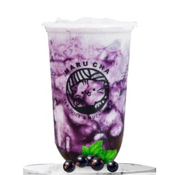 นมสดบลูเบอร์รี่ ปั่น