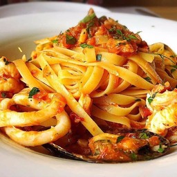 Seafood in Arrabiata