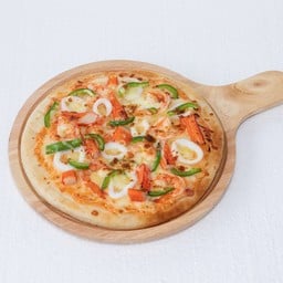 Pizza Seafood (แป้งบางกรอบ)