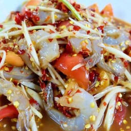 ส้มตำกุ้งสด