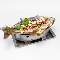 ปลากะพงนึ่งบ๊วย