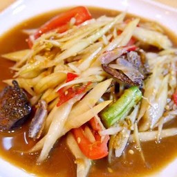 ตําปูปลาร้า(ปูทะเล)