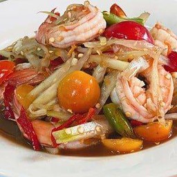 ตำปูปลาร้ากุ้งสุก