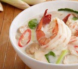 ต้มข่าทะเล Seafood Coconut Soup