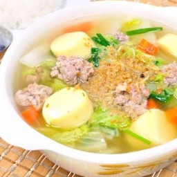 ต้มจืดเต้าหู้หมูสับ