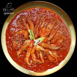 ปลาหมึกหมักซอส