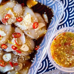 หอยเชลล์ดองส้มยูสึ