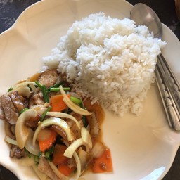 พริกเผาหมูกรอบ