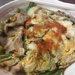 สุกี้แห้ง หมู+ไก่