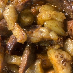 มันจุกจุกเนื้อแดดเดียว