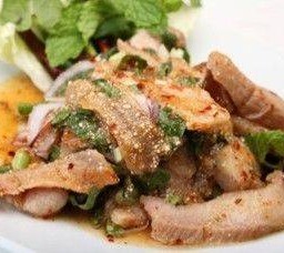 หมูน้ำตก  Grilled Pork Salad NamTok