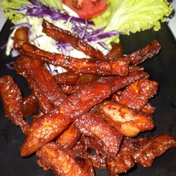 หมูแดดเดียวทอด