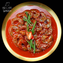 กุ้งขาวหมักซอส