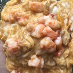 ไข่ข้นกุ้ง ราดข้าว