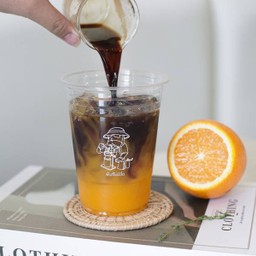 Black orange coffee