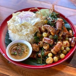 กระเพราทะเลรวม+ไข่ดาว